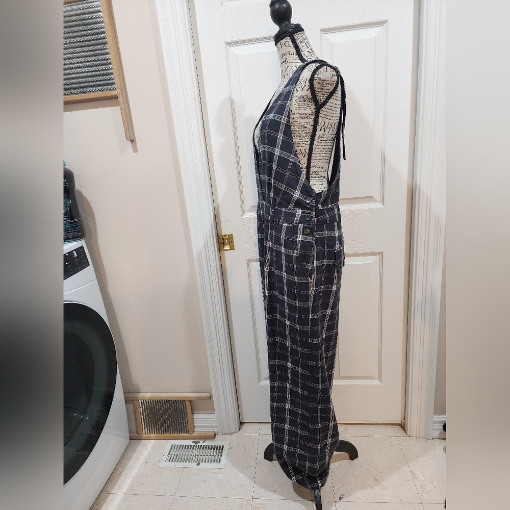 Free People Size 8 Plaid Women's Jumpsuit - Picture 3 of 14